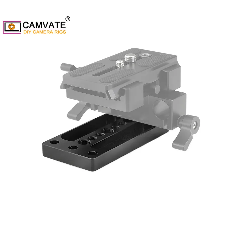 CAMVATE Штатив Монтажная пластина/сыр опорная плита с 1/4 &quot 20 &amp 3/8&quot 16 нить для DSLR
