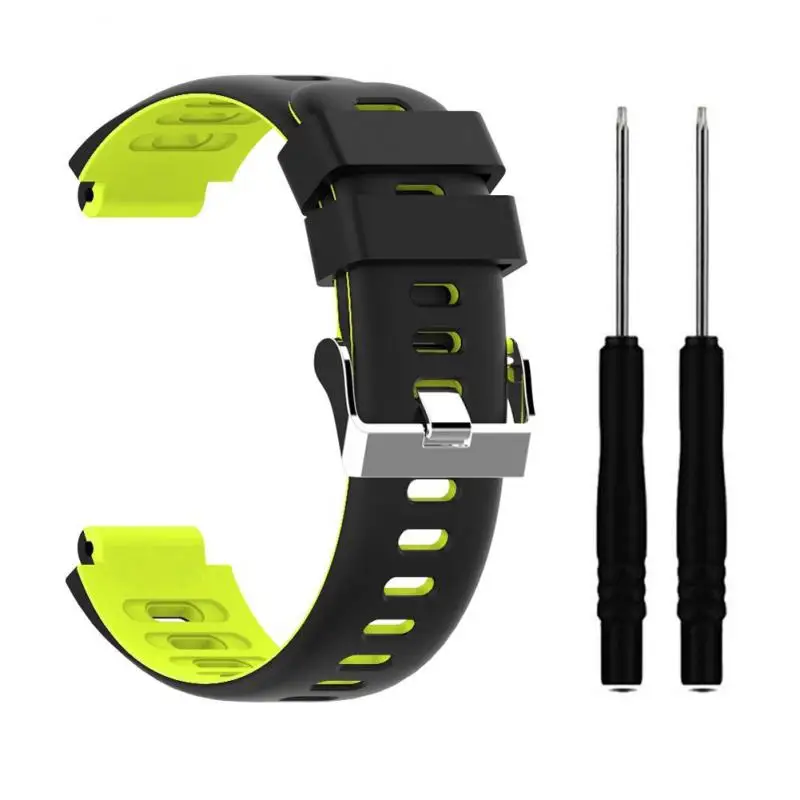 2 Высококачественный мягкий силиконовый сменный ремешок для Garmin Forerunner 235 235Lite 220 230 620 630 735XT Smart watch 22 мм - Цвет: 2