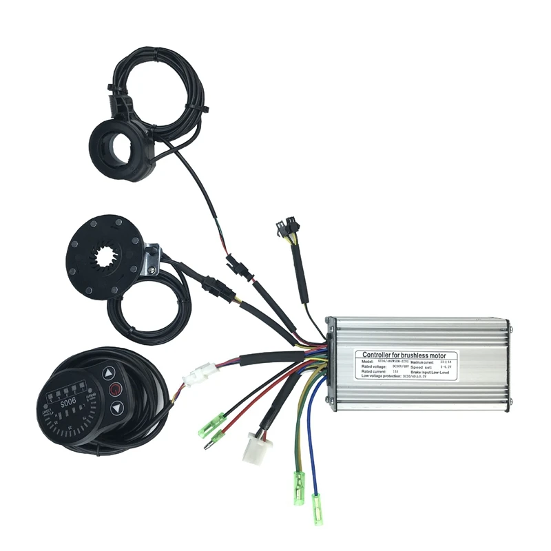 

36V/48V 500W 22A Electric Bicycle Sine Wave Controller with KT 900S Display&Thumb Throttle and Sensor Ebike Accessories