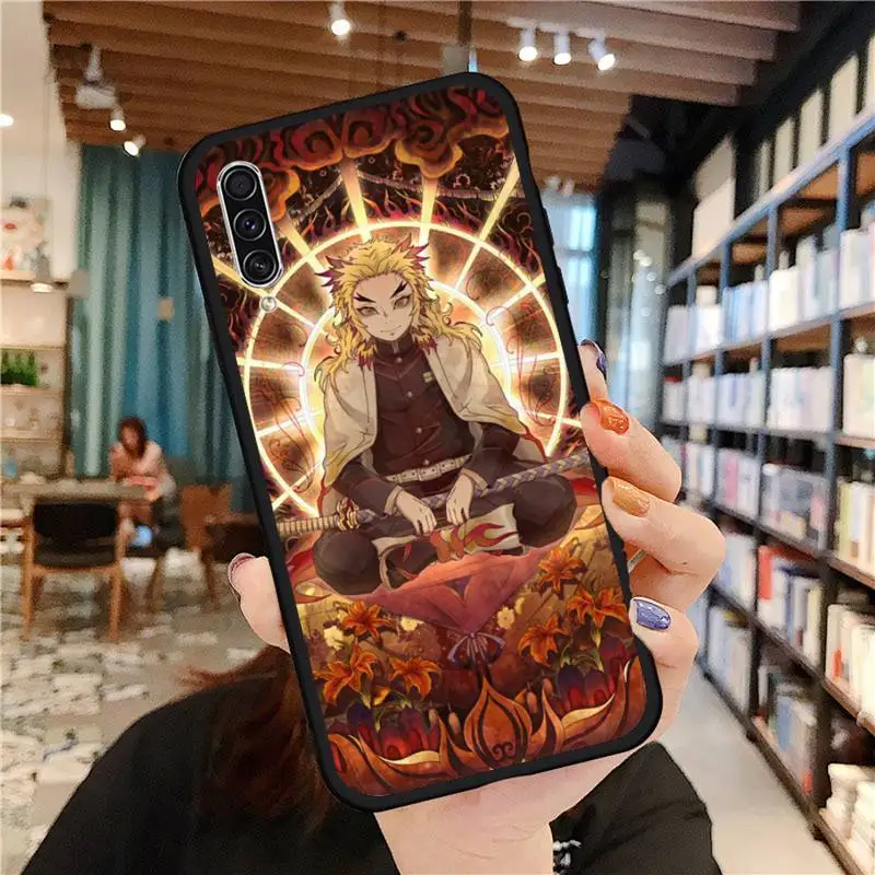 

Demon Slayer Kyojuro Rengoku anime Phone Case For Samsung galaxy A S note 10 7 8 9 20 30 31 40 50 51 70 71 21 s ultra plus