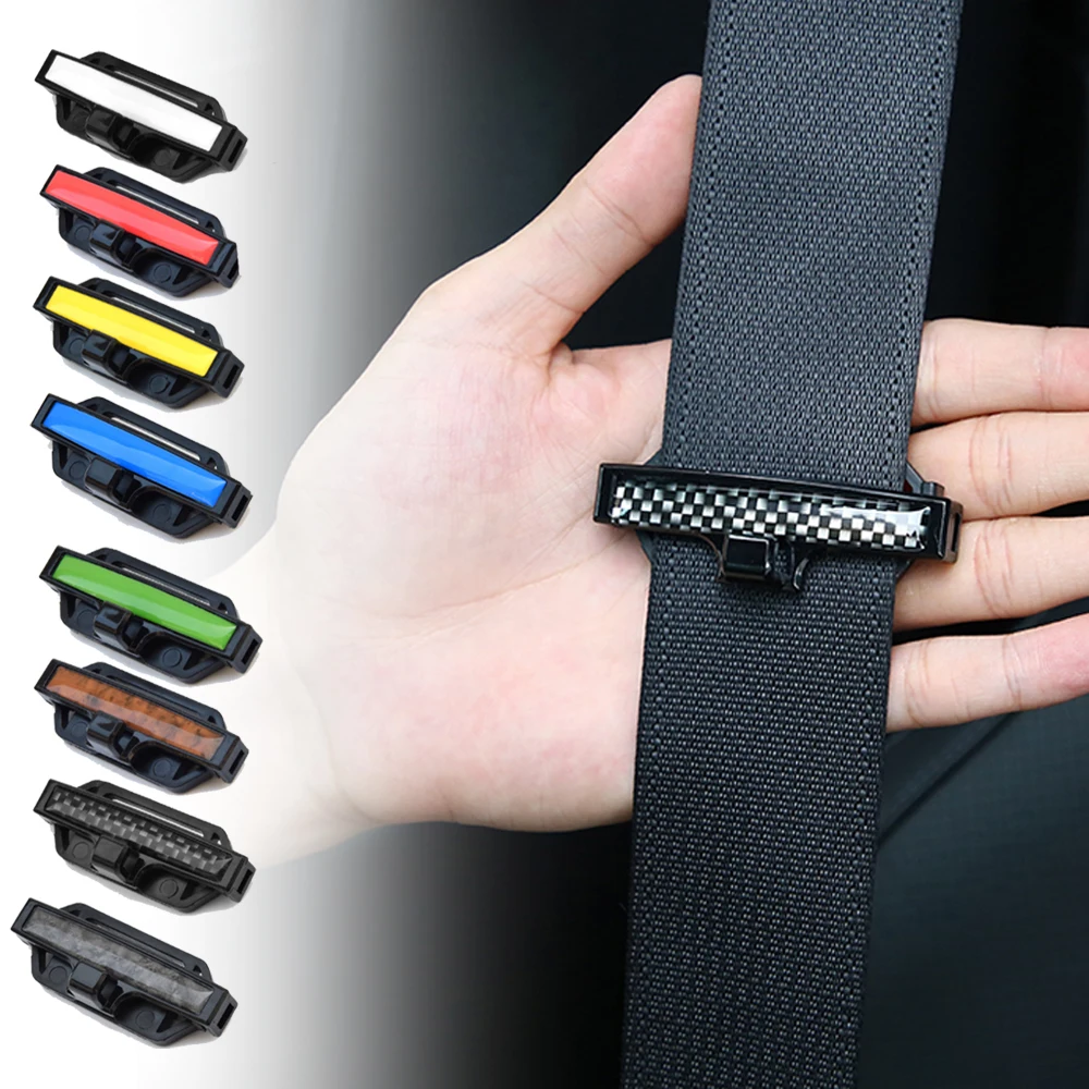 

2Pcs Car Safety Seat Belt Stopper Spacing Limit Clip Auto Universal Retainer Seatbelt Stop Clip For Car Interior Accessories