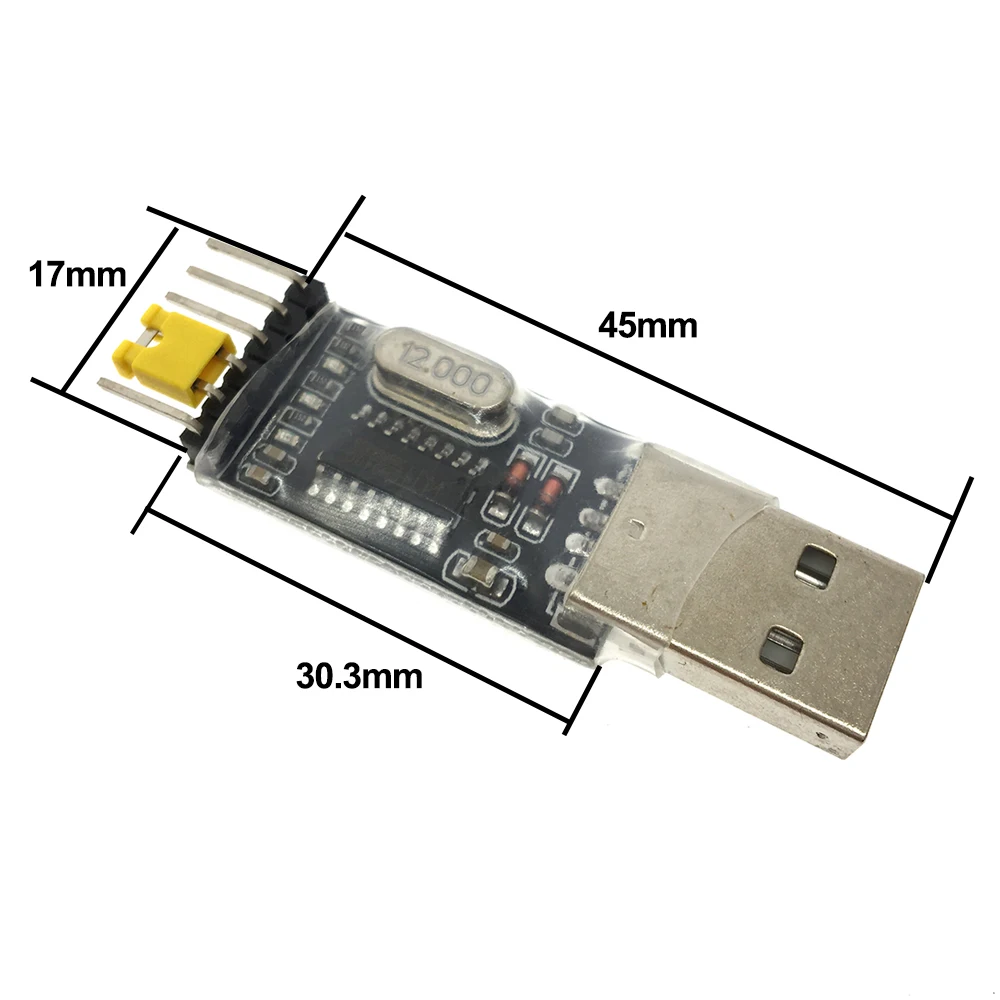 Плата микроконтроллера CH340 с USB на TTL CH340G небольшая пластина для щетки проводом