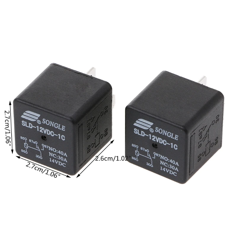 2 шт. SLD-12VDC-1C 1 6 Вт высокой мощности Мощность реле не 40A NC 30A 5pin автомеханический