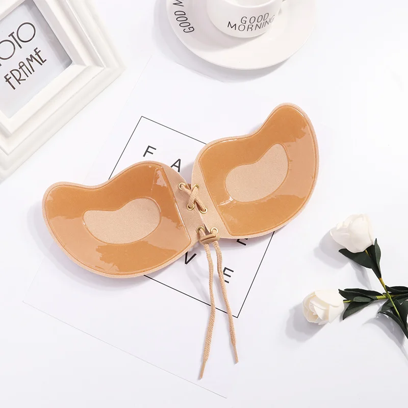 Magic Wing Strapless Bra Silicone Push-up Strapless Backless Self-adhesive Sticky Invisible Bra