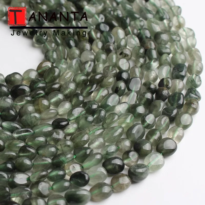 5-8 мм нерегулярные Моховой травы Агаты натуральный камень свободные зеленые