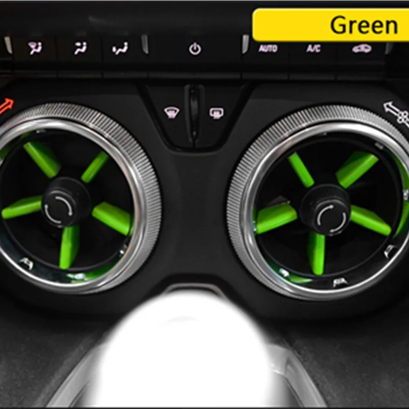 

Декоративные U-образные наклейки на выход кондиционера автомобиля TAJIAN, защитные полосы, автомобильные аксессуары для Chevrolet Camaro 2016-2020