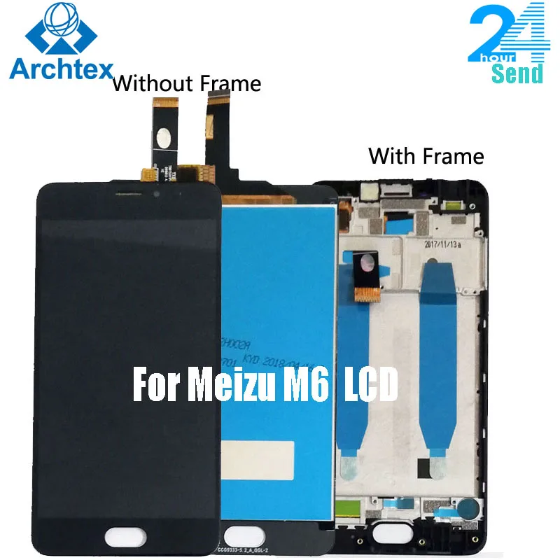 

For Meizu M6 M711H M711M M711Q LCD Display With Touch Screen Digitizer Assembly Replacement With Frame 5.2 inch IPS