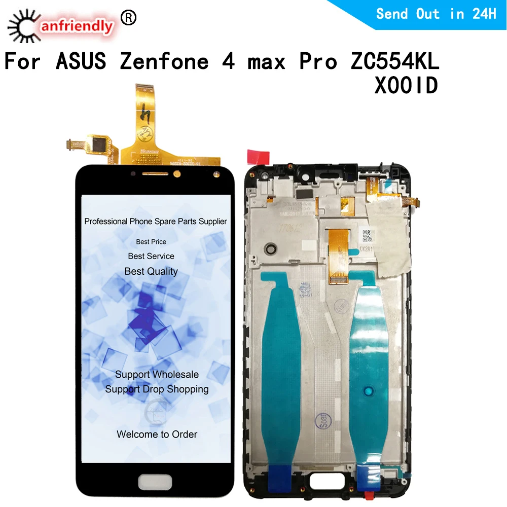ЖК дисплей и дигитайзер сенсорного экрана для ASUS Zenfone 4 Max pro ZC554KL X00ID сменная панель