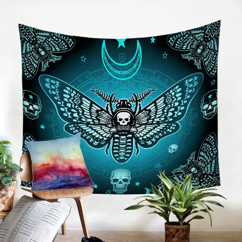 

Best selling skull home decor tapestry 130x150cm, 150x200cm home decor