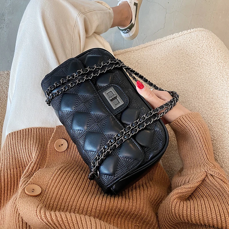 

Дизайнерские маленькие сумки через плечо из искусственной кожи для женщин 2020, классические сумки и кошельки, Женская трендовая брендовая с...