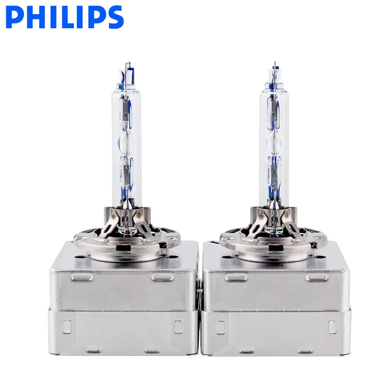 Philips Original D1S 85410WX 35W Xenon Ultinon HID 6000K Bright White Light Car Upgrade Headlight Lamps Flash Quick Start Pair | Автомобили