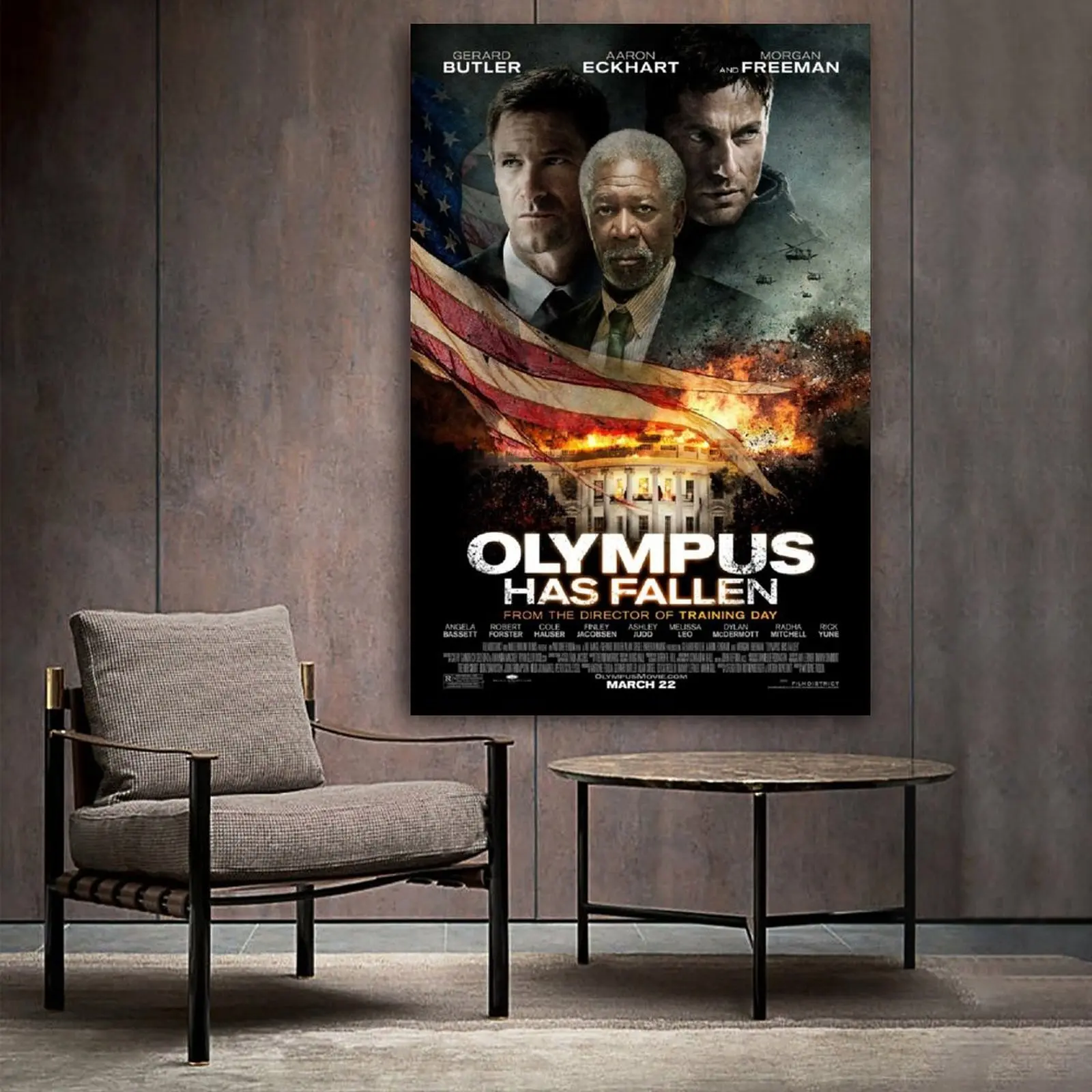 

Olympus Has Fallen Movie & TV Canvas Art Poster and Wall Art Picture Print Modern Family bedroom Decor Posters