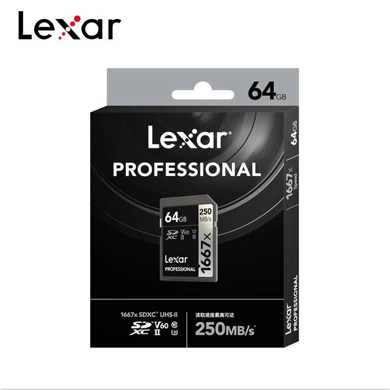 Карта памяти Lexar SD 32 Гб 633X U3 класс 10 128 ГБ UHS I C10 64 карта 256 1667X для камеры|Карты