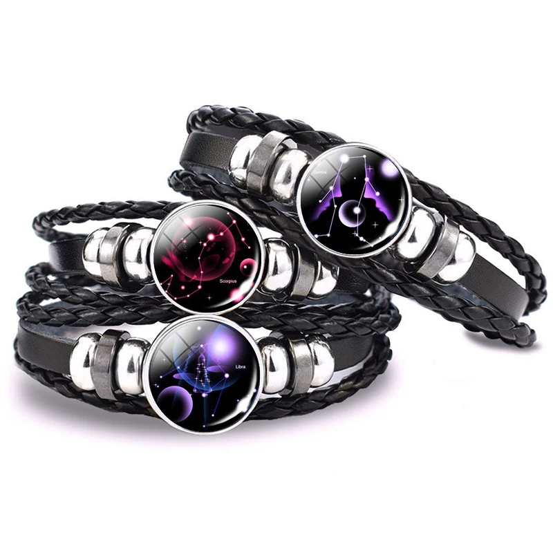 12 гороскоп искусственные ограждения Лев весы Gemini Pisces Virgo стекло кабошон панк