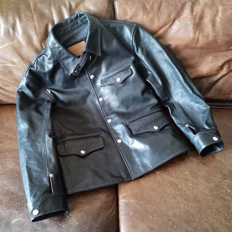 

Tornado SZY1000 Red Read Description! Asian Size Super Quality Genuine Horse Leather 85% Wool Lining Horsehide Stylish Jacket