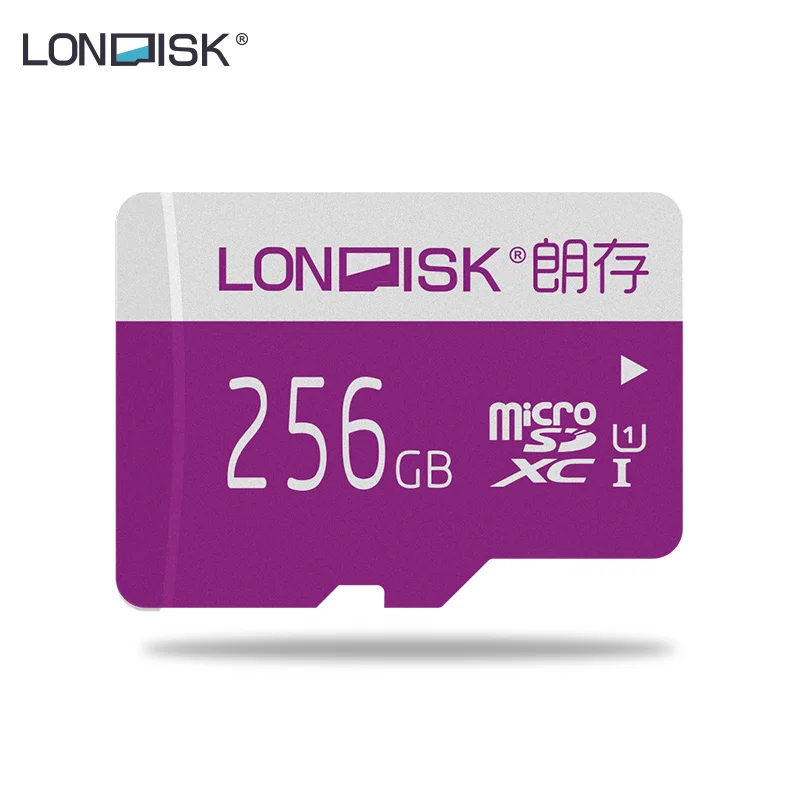LONDISK 256 ГБ Micro SD карты UHS-I(U1)/UHS-I(U3)/Class 10(C10) microSDXC карта памяти с адаптером SD