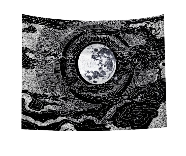 Абстрактный настенный гобелен с рисунком Таро для чтения ладони астрологический