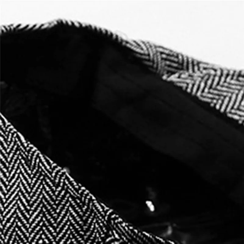 Берет s для мужчин и женщин винтажная Кепка льняные уличные шапки в елочку