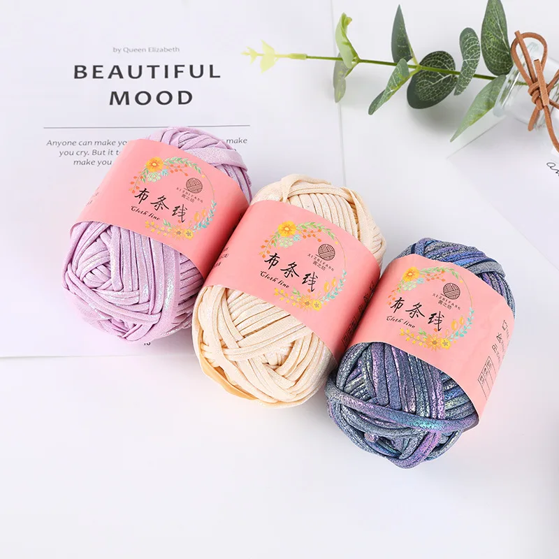 100g/Ball Cloth Line Magic Color DIY Hand Knitting Yarn Dye Crochet Wool For Bag Cushion Carpet | Дом и сад