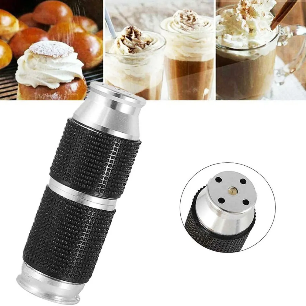 

Portable Whipped Cream Cracker Dispenser Cream Dispenser Nozzles Rubber Grip Whipping Cream Dessert Tools Random Color 2PCS