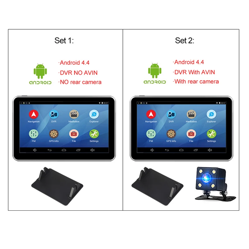 Anfilite 7 дюймовый емкостный телефон Android GPS навигация Full hd 1080P видеорегистратор