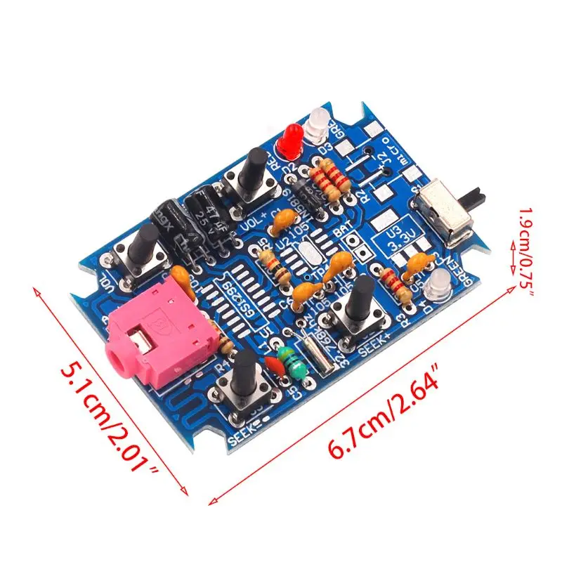 

FM Stereo Radio Kit DIY Radio Parts GS1299 Digital Production Set Housing Screws 83XB