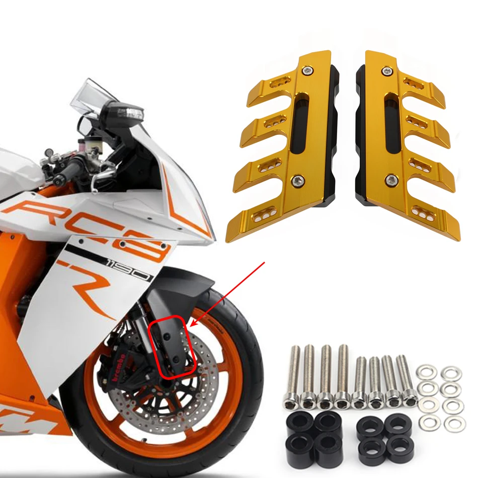 

Аксессуары для мотоциклов RC8 RC8R RC8/R TRACK CNC, брызговик, Боковой защитный блок, переднее крыло, противоударный слайдер