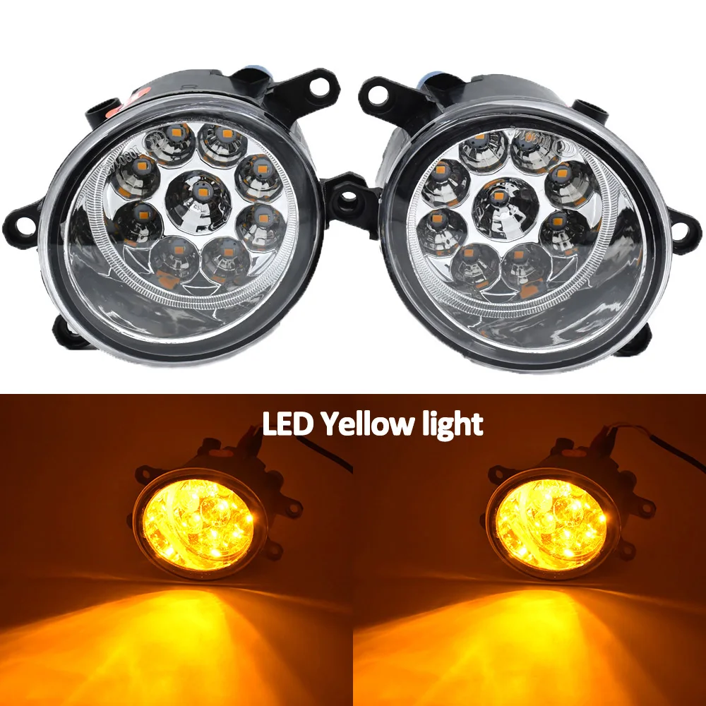 Фото Автомобильный противотуманный светильник в комплекте led для RAV4 2009 2010 2011 2012 DRL передний бампер галогеновая лампа противотуманный светильник ... №4