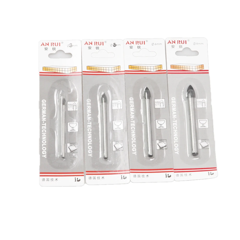 

Fixmee 3/4/5/6/8/10/12/14mm Spear Head Tip Drill Bit Glass Tile China Ceramic Cake Stand Handles