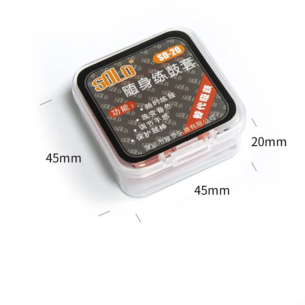 4 шт. силиконовый чехол для барабана SOLO с резиновой головкой ударных инструментов