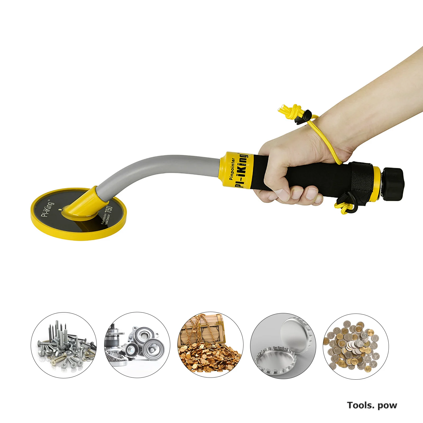 

PI750 Underwater Metal Detector High Sensitivity 30m Waterproof Treasure Hunter Detector with LED Light Metal Detector