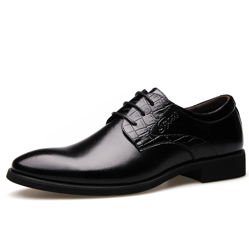 Мужские классические кожаные туфли Классическая деловая повседневная обувь для