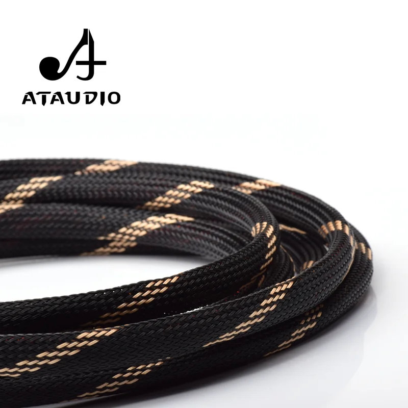 Одна пара ATAUDIO HIFI Акустический кабель высококачественный усилитель 4n OFC