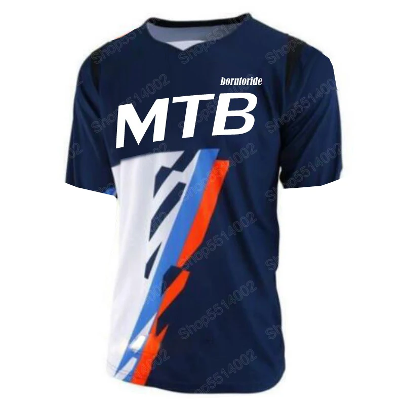 Short Sleeve Downhill Jersey Mountain Bike T-shirt MTB DH Maillot Bicycle Shirt Uniform Cycling Clothing Motorcycle Clothes | Спорт и