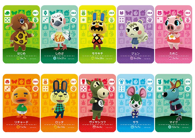 Series3 （241-280） Animal Crossing Card Amiibo locks nfc Work for NS Games | Игрушки и хобби