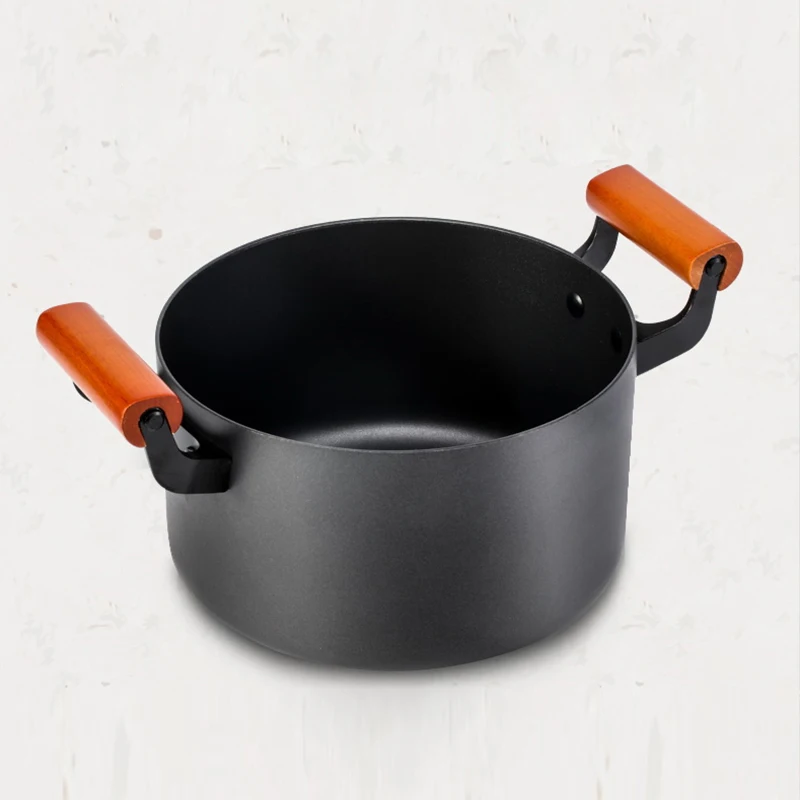 4.5L Large Capacity Stockpot with Lid Iron Soup Pot Durable and Good Heat Conduction High Quality Saucepan Cooking | Дом и сад