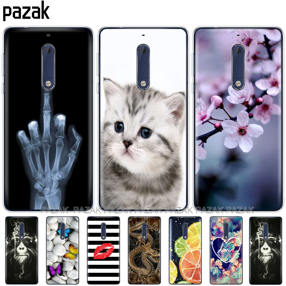 Силиконовый чехол для Nokia 1 2 3 5 plus 2018 мягкая задняя крышка из ТПУ противоударный