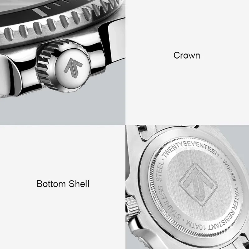Механические часы Xiaomi Mijia TwentySeventeen, серия Deep Sea, импортный механизм Miyota, 100 м, водонепроницаемые, для мужчин, подарки, полиуретановая коробка