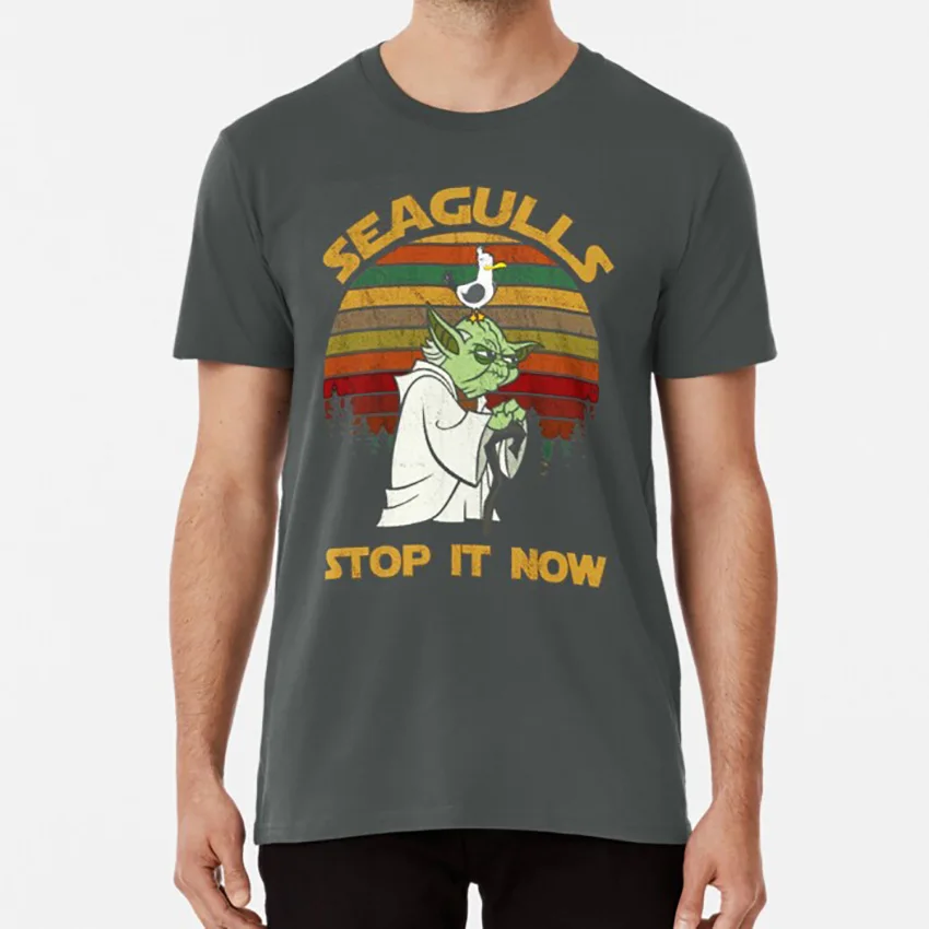 Футболка с чашками и надписью STOP IT NOW | Мужская одежда