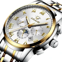 2021 new ailang brand black technology week calendar month mechanical watch male automatic waterproof mechanical watch male