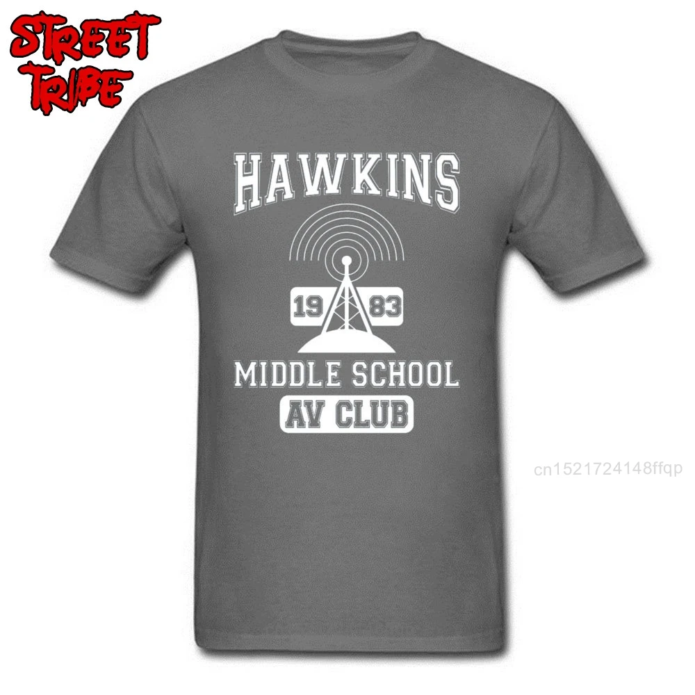 Странные Вещи футболка для мужчин Hawkins Middle School Club Футболка 2019 одежды с буквенными