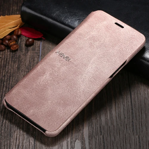 gold phone case Для samsung Galaxy S9 S9+ Note 9 чехол для телефона X-Level ретро кожаный флип-чехол с подставкой для Galaxy S8+ Note 8 чехол Funda - Цвет: gold phone case