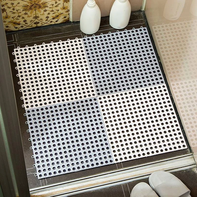 24 pcs non slip bath mats bathroom square pvc bathmats home kitchen floor mats for toilet bathroom carpet shower mat bath rug free global shipping