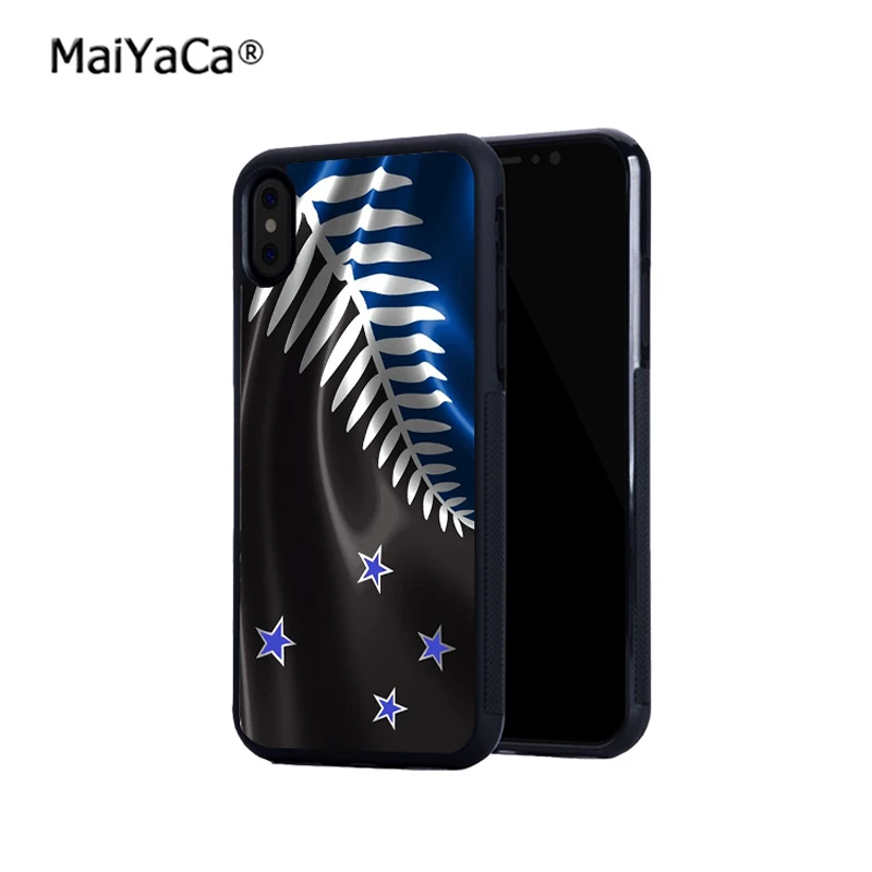 Оригинальный силиконовый мягкий боковой Чехол nz с флагом для телефона iphone 11 pro 5s se