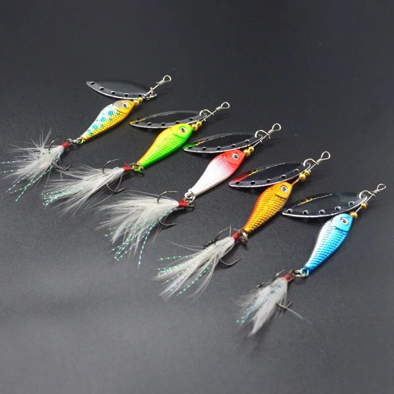 Горячий 16,5 грамм Вращающийся металлический вибрационный приманка-вертушка для рыбалки с жерлицами на форель зимой Жесткие приманки.