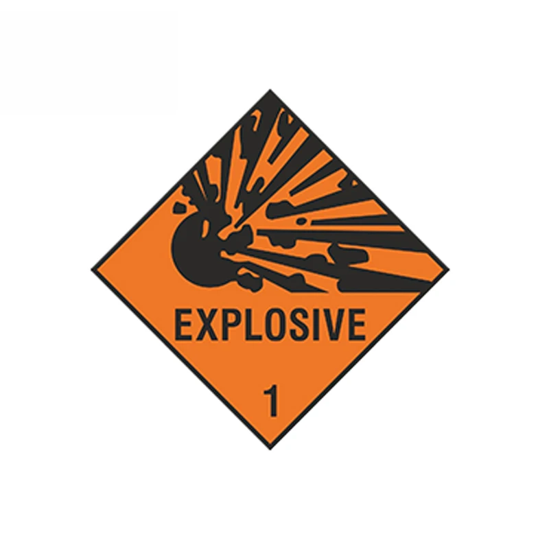 

Orange Warning Explosive Sticker Danger Keep Out Car Sticker Vinyl Caution Decal Waterproof Auto Accessories,13cm*13cm