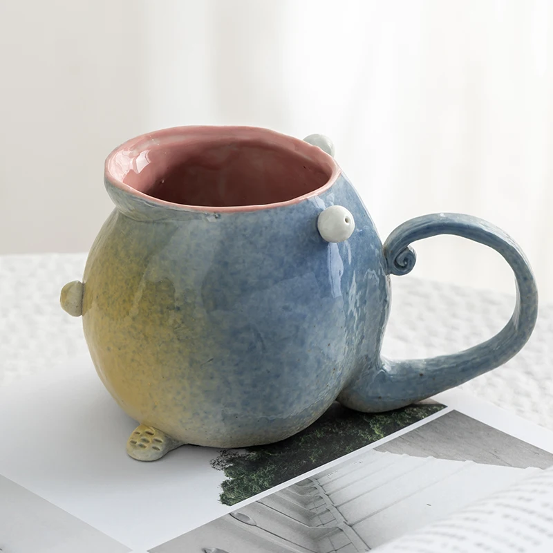 

Animal Coffee Creative Mug Ceramic Cute Gifts Crockery Cartoon Espresso Mug Travel Filizanki Do Kawy Big Funny Cup EA60MK