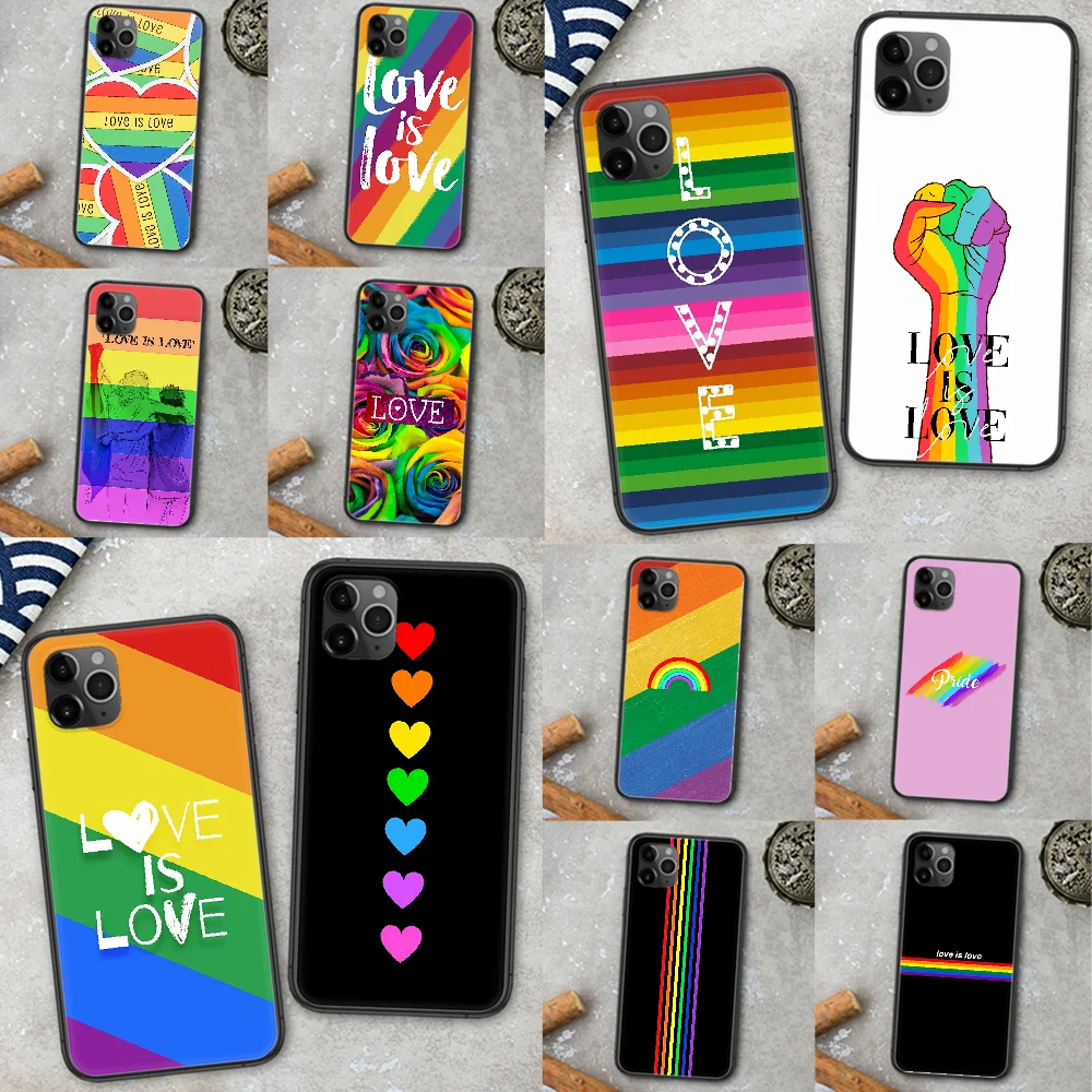 Любовник гей Радужный Флаг ЛГБТ Радуга чехол для мобильного телефона Iphone 4 4s 5 5S SE