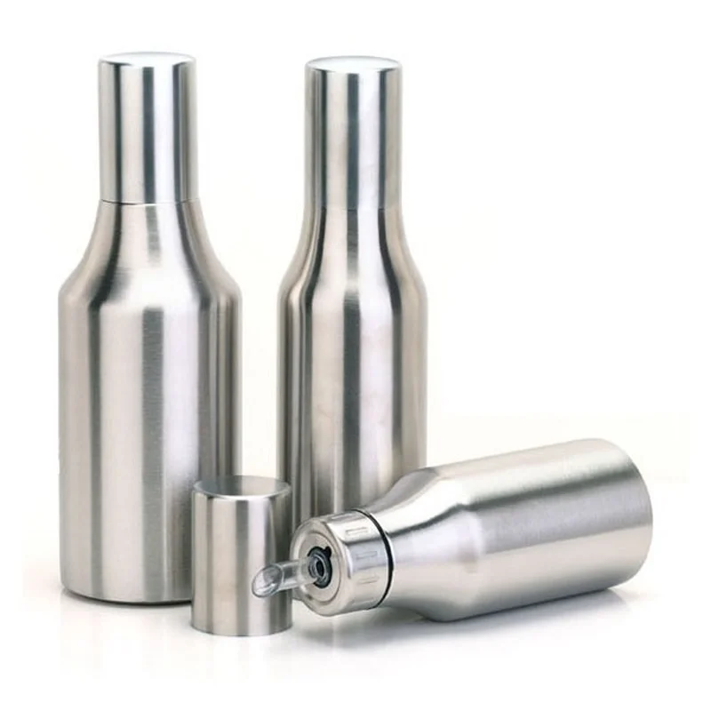 

500ml/750ml/1000ml Stainless Steel Gravy Oil Dispenser Leak-Proof Oiler Spice Jar Kitchen Creative Cruet Olive Oil Bottle-45