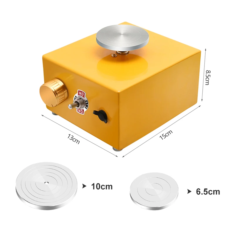 

Turntable Pottery Wheel Ceramic Machine DIY Clay Wheel Machine Pottery Drawing Machine for Ceramics Work with Shaping Tools
